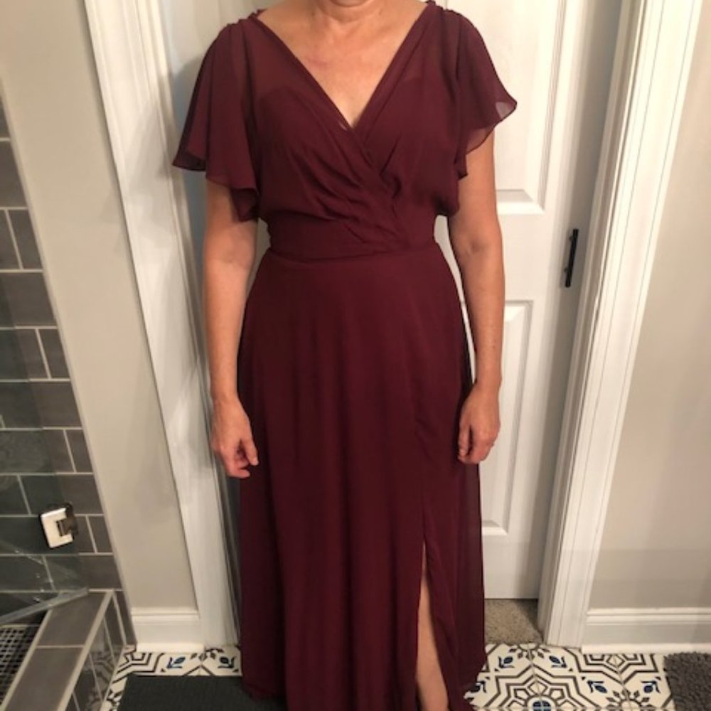 Burgundy Long Dress